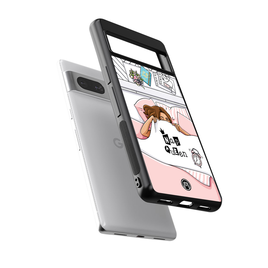 nap queen girl back phone cover | glass case for Google Pixel 7