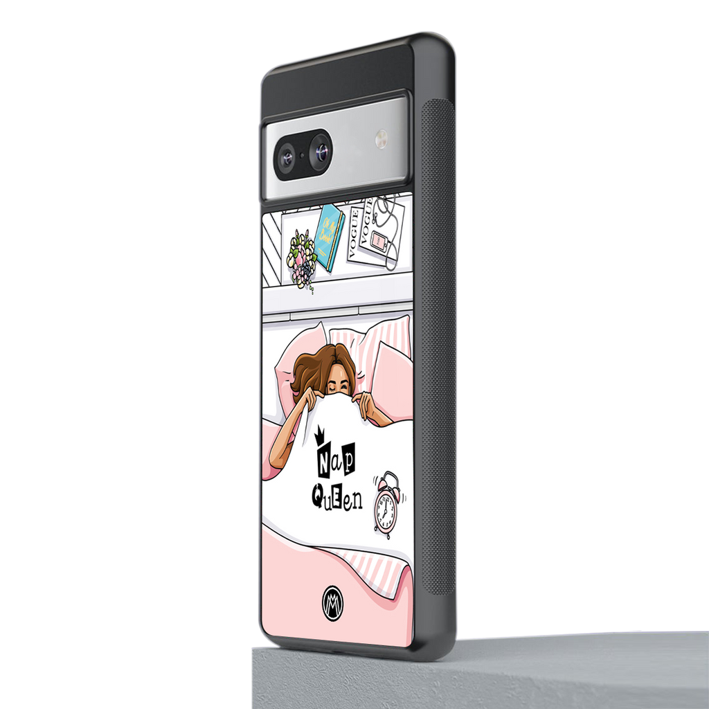 nap queen girl back phone cover | glass case for Google Pixel 7