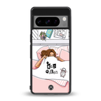 nap queen girl back phone cover | glass case for google pixel 8 pro