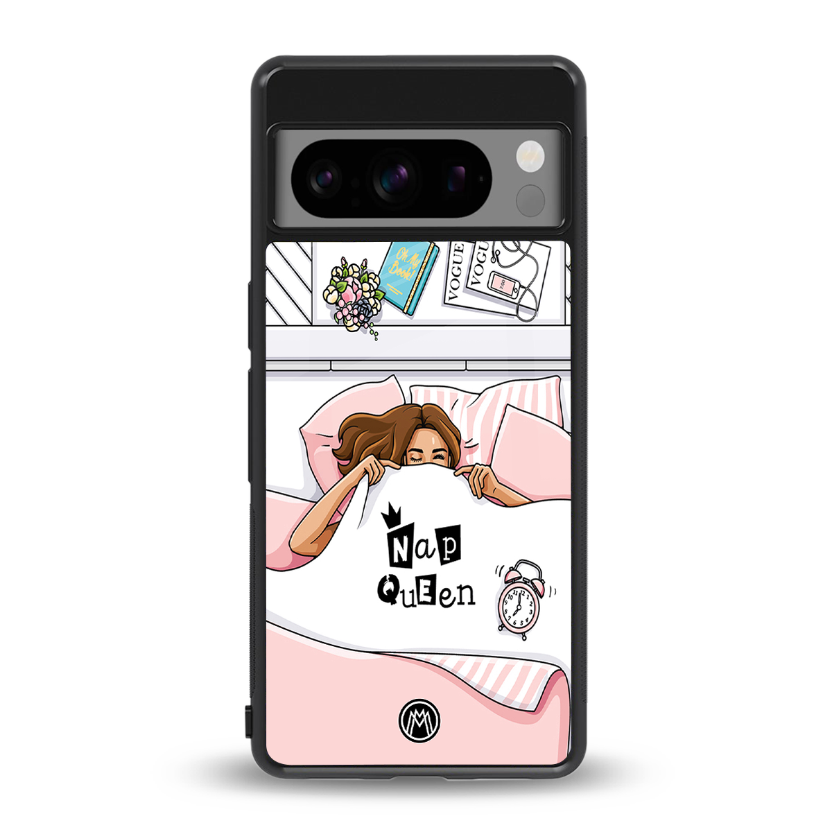 nap queen girl back phone cover | glass case for google pixel 8 pro