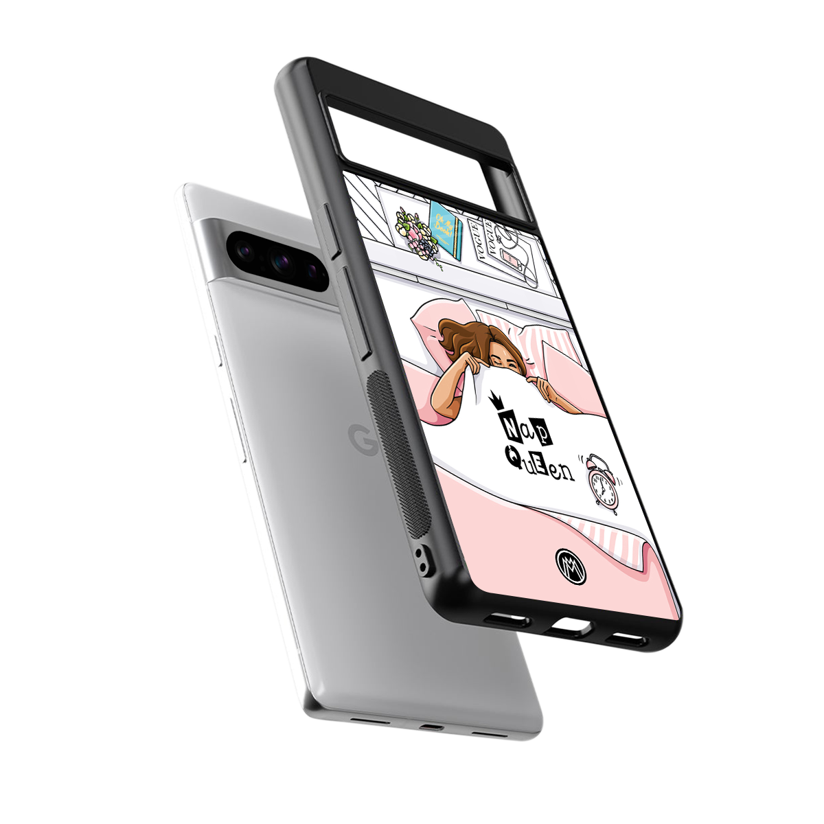 nap queen girl back phone cover | glass case for google pixel 8 pro