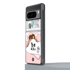 nap queen girl back phone cover | glass case for google pixel 8 pro