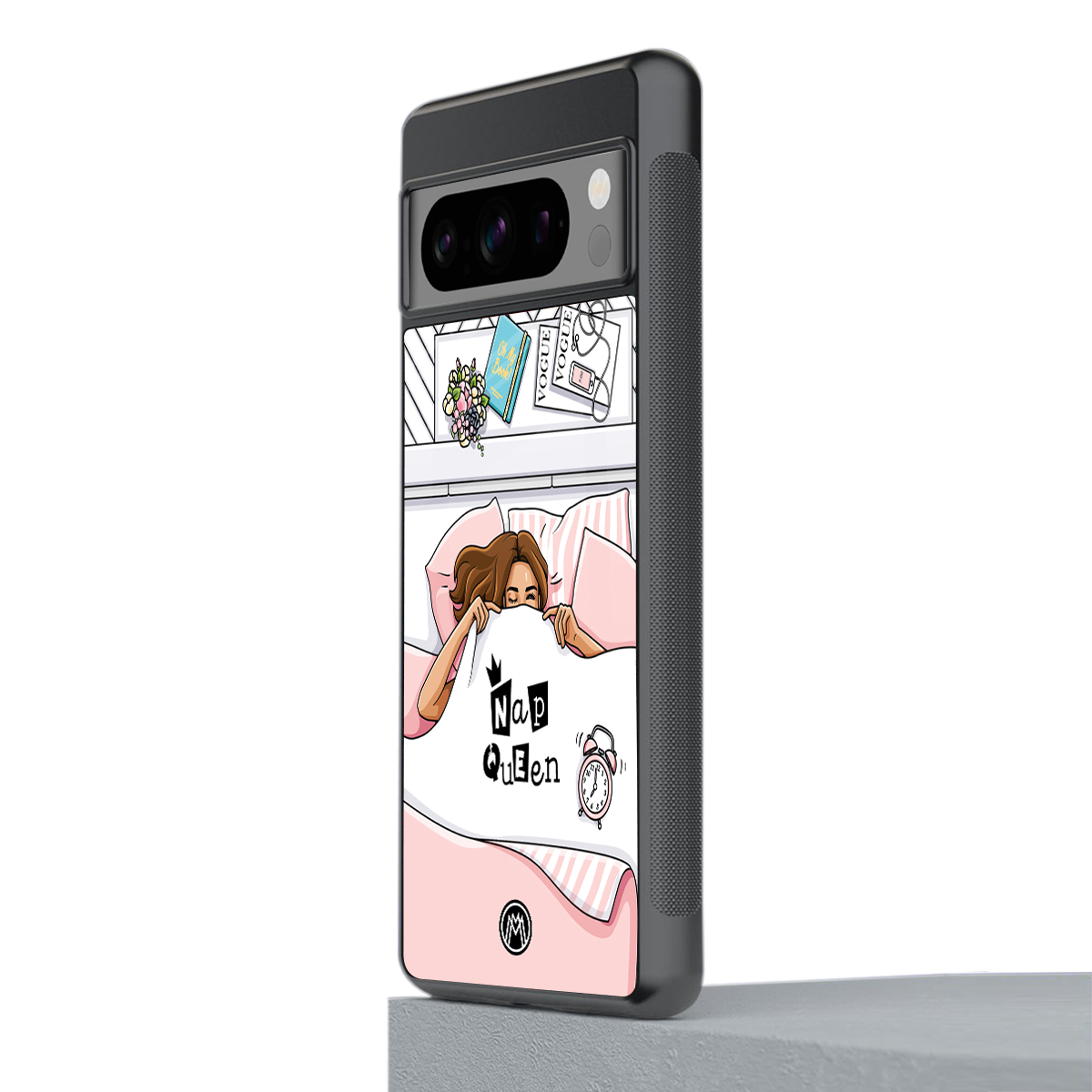 nap queen girl back phone cover | glass case for google pixel 8 pro