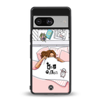 nap queen girl back phone cover | glass case for Google Pixel 8