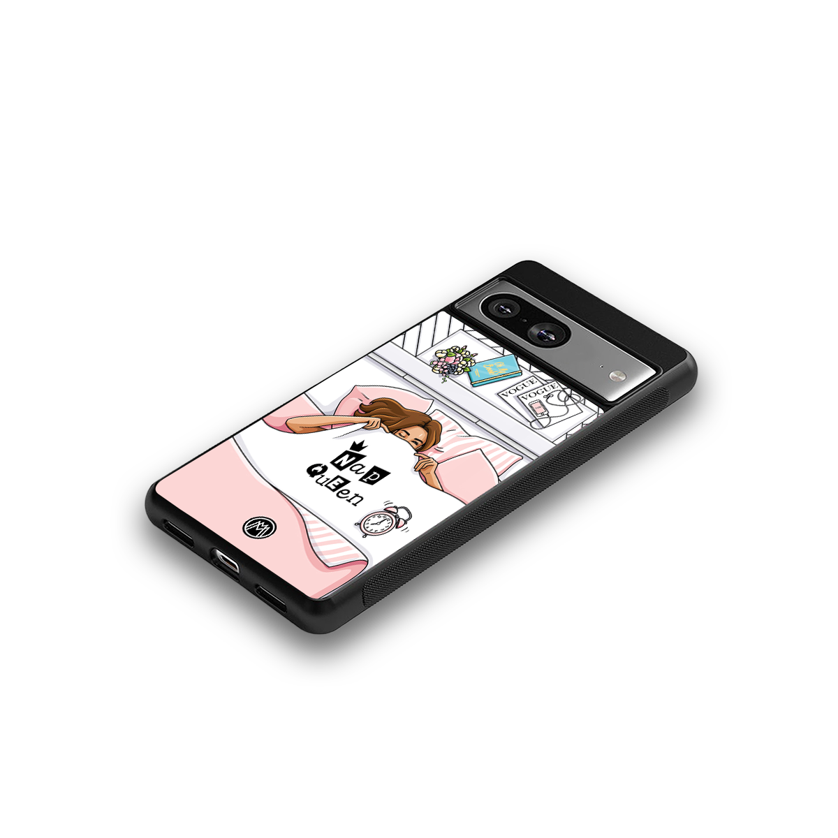 nap queen girl back phone cover | glass case for Google Pixel 8
