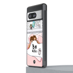 nap queen girl back phone cover | glass case for Google Pixel 8