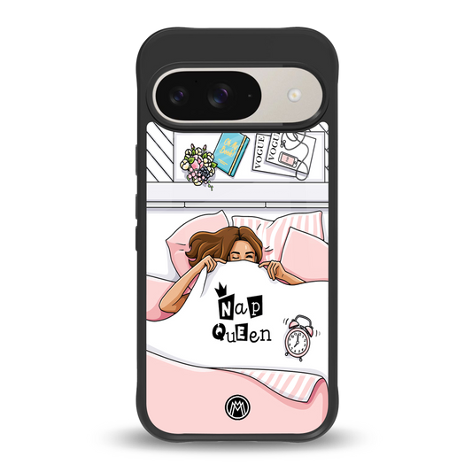 nap queen girl back phone cover | glass case for google pixel 9