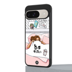 nap queen girl back phone cover | glass case for google pixel 9