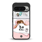 nap queen girl back phone cover | glass case for google pixel 9 pro