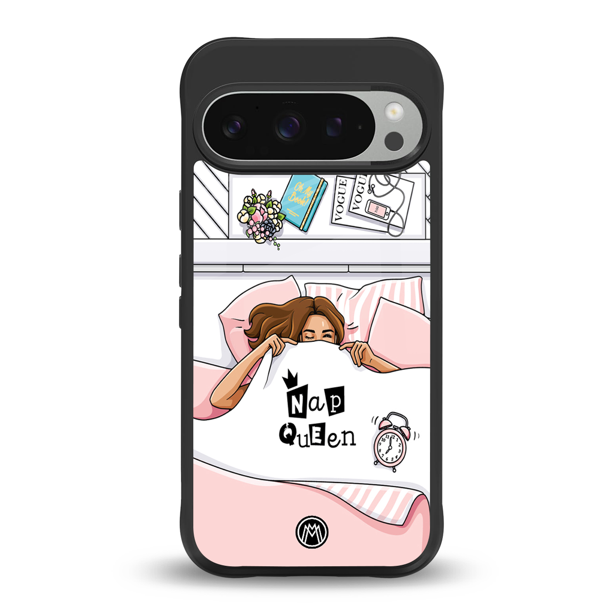 nap queen girl back phone cover | glass case for google pixel 9 pro xl