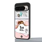nap queen girl back phone cover | glass case for google pixel 9 pro
