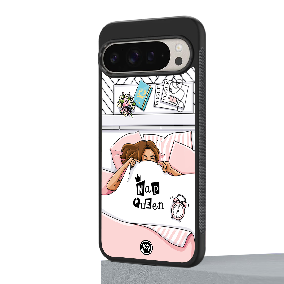 nap queen girl back phone cover | glass case for google pixel 9 pro xl