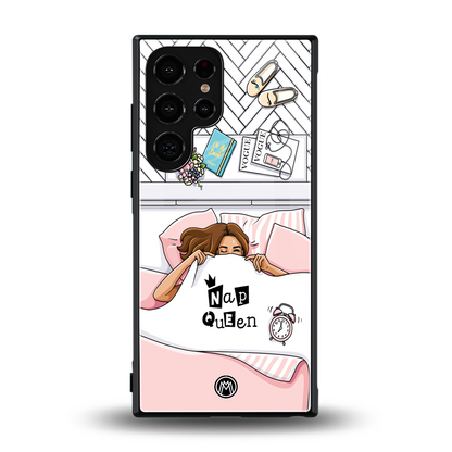 nap queen girl back phone cover | glass case for samsung galaxy s24 ultra