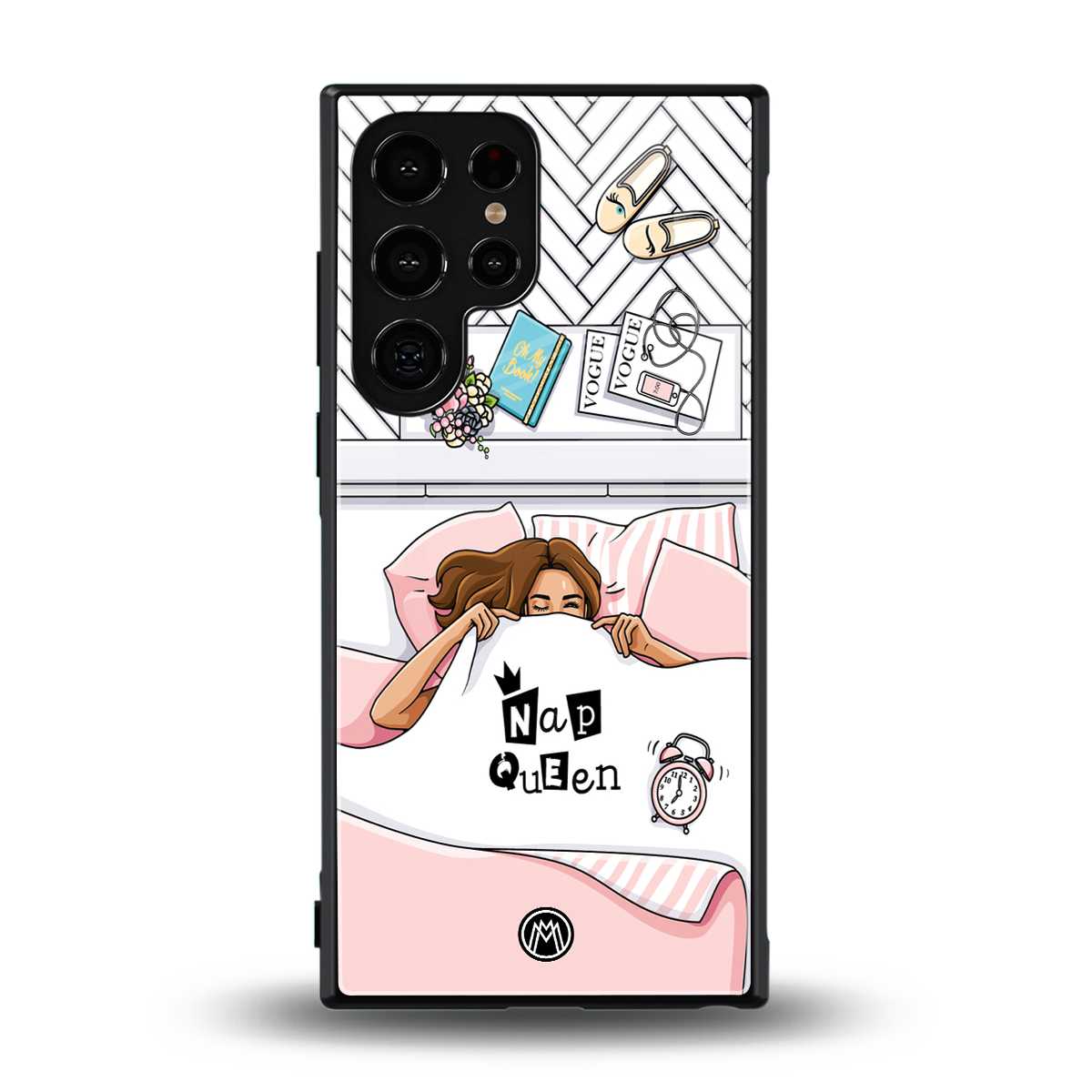 nap queen girl back phone cover | glass case for samsung galaxy s23 ultra
