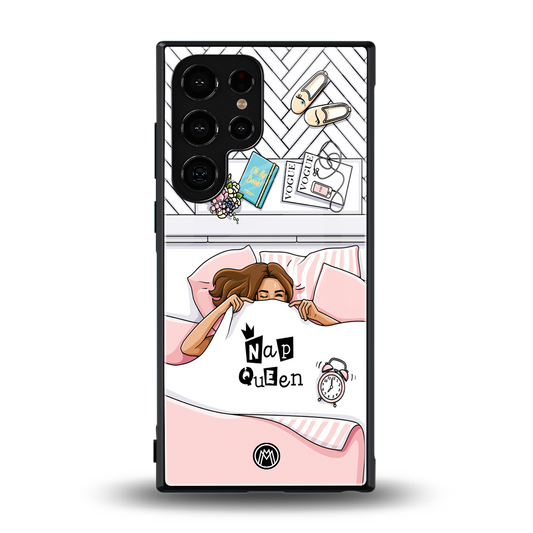nap queen girl back phone cover | glass case for samsung galaxy s23 ultra