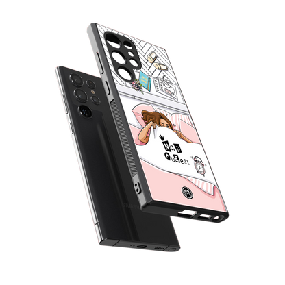 nap queen girl back phone cover | glass case for samsung galaxy s24 ultra
