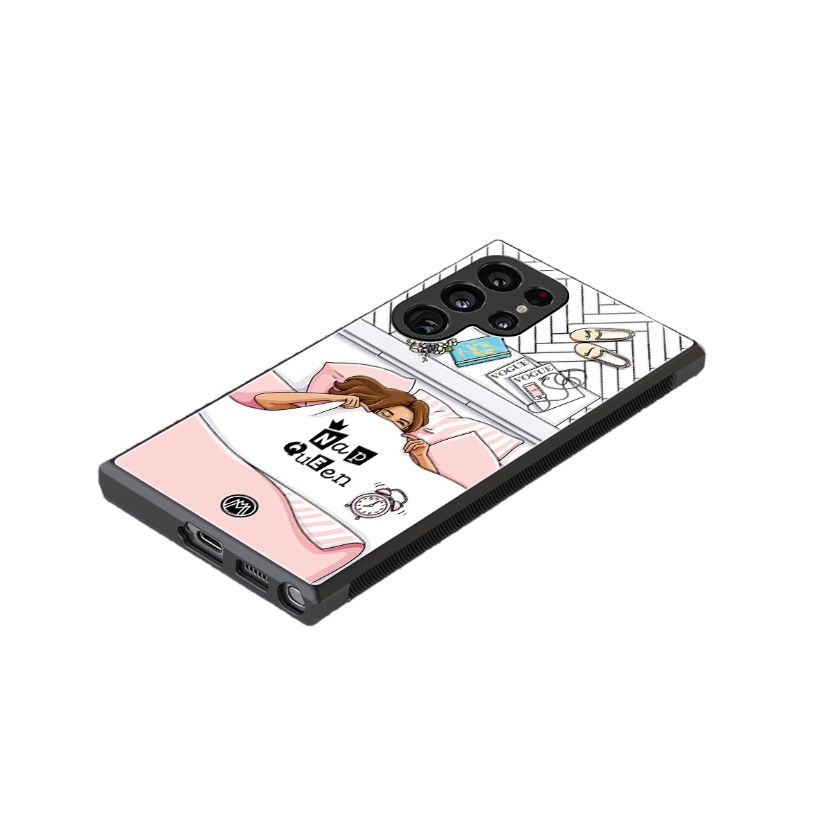 nap queen girl back phone cover | glass case for samsung galaxy s23 ultra