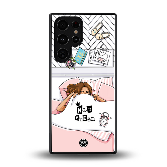 nap queen girl back phone cover | glass case for samsung galaxy s25 ultra