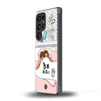 nap queen girl back phone cover | glass case for samsung galaxy s25 ultra