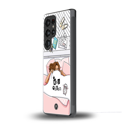 nap queen girl back phone cover | glass case for samsung galaxy s25 ultra