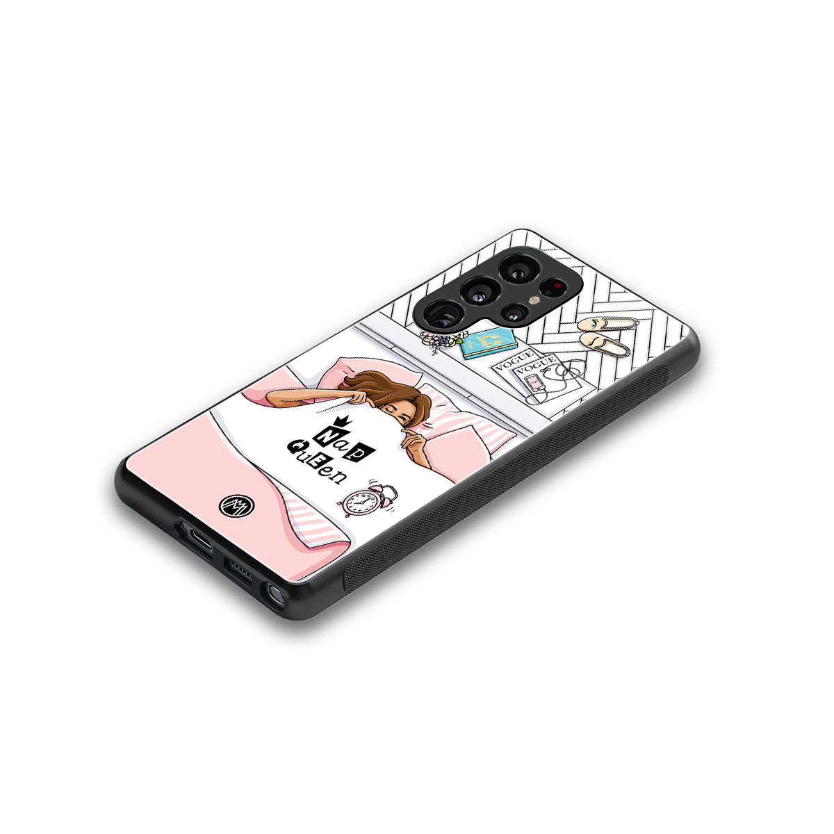 nap queen girl back phone cover | glass case for samsung galaxy s25 ultra