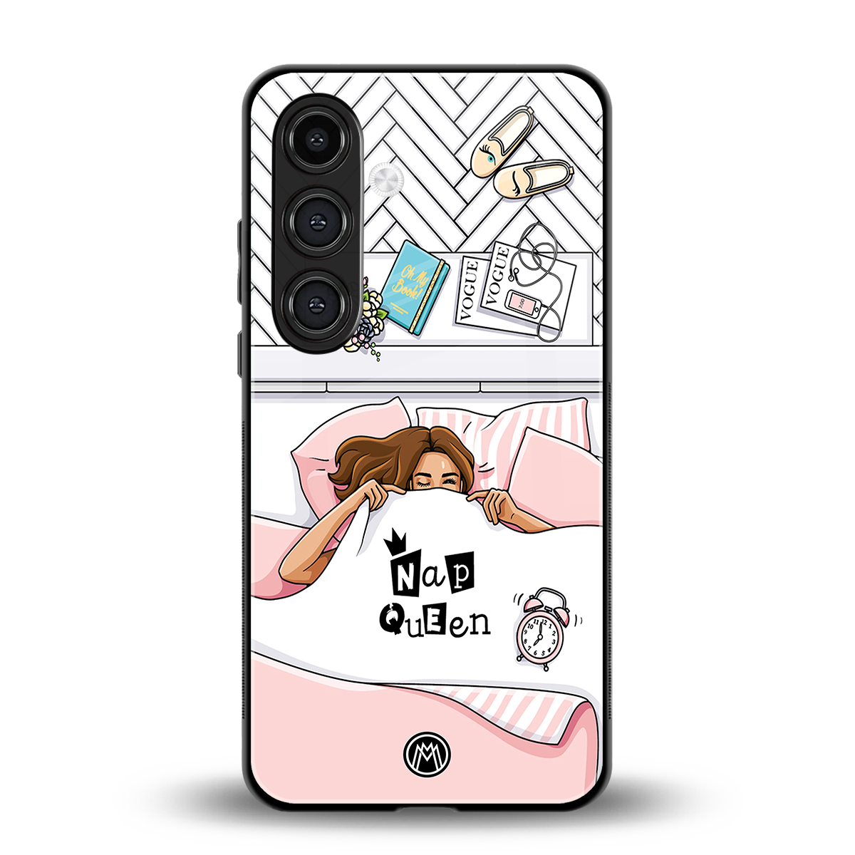 nap queen girl back phone cover | glass case for samsung galaxy s25 plus