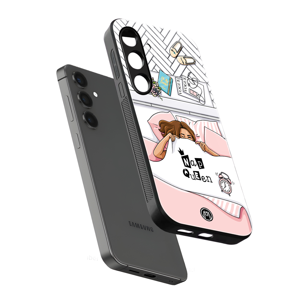 nap queen girl back phone cover | glass case for samsung galaxy s24