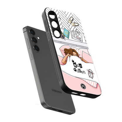 nap queen girl back phone cover | glass case for samsung galaxy s24 fe