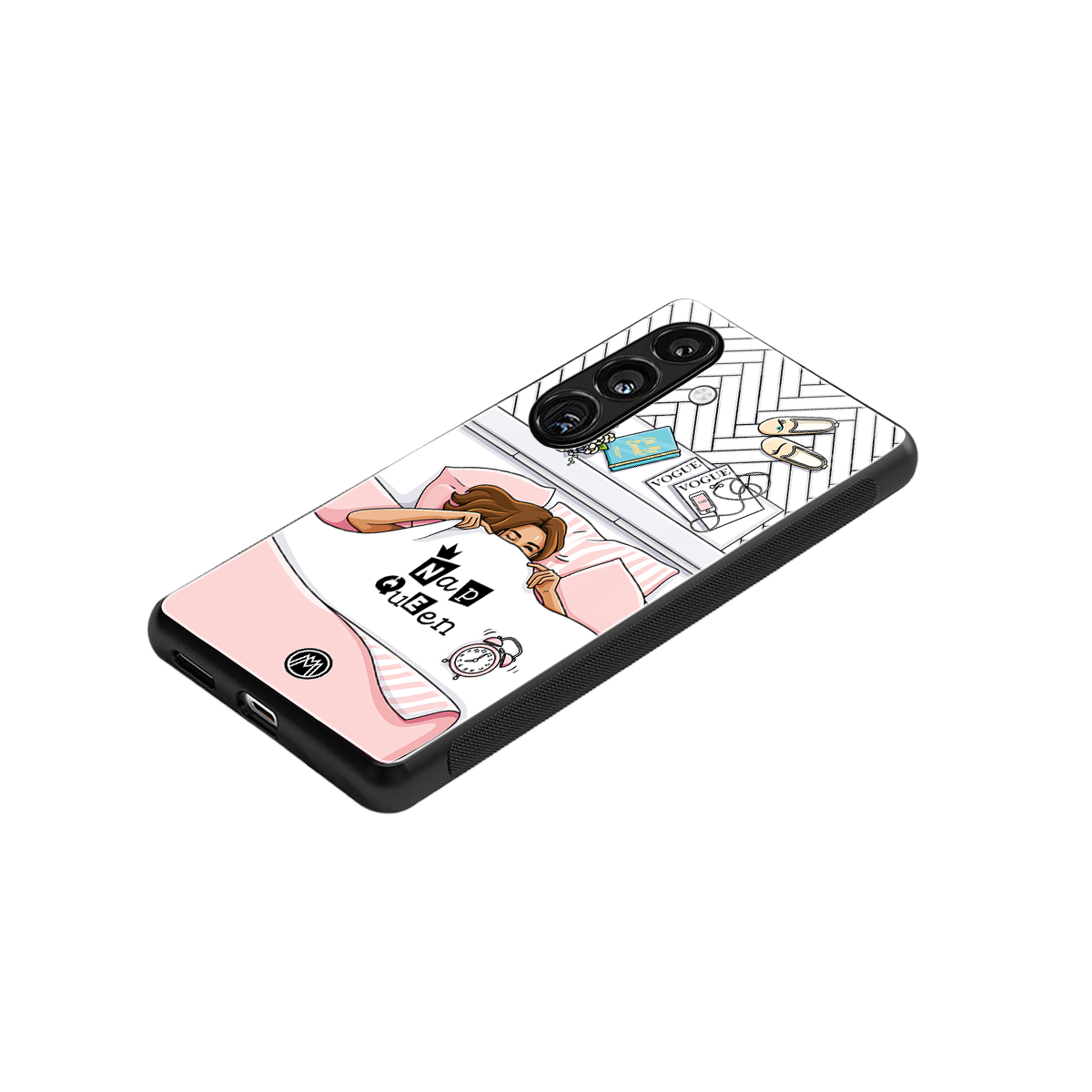 nap queen girl back phone cover | glass case for samsung galaxy s24
