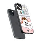nap queen girl back phone cover | glass case for iphone 15