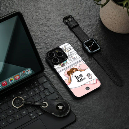 nap queen girl back phone cover | glass case for google pixel 9 pro xl