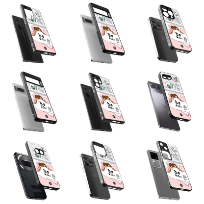 Durable Glass Back Mobile Case for iPhone, Samsung, OnePlus, Google Pixel, Redmi, Vivo, Oppo