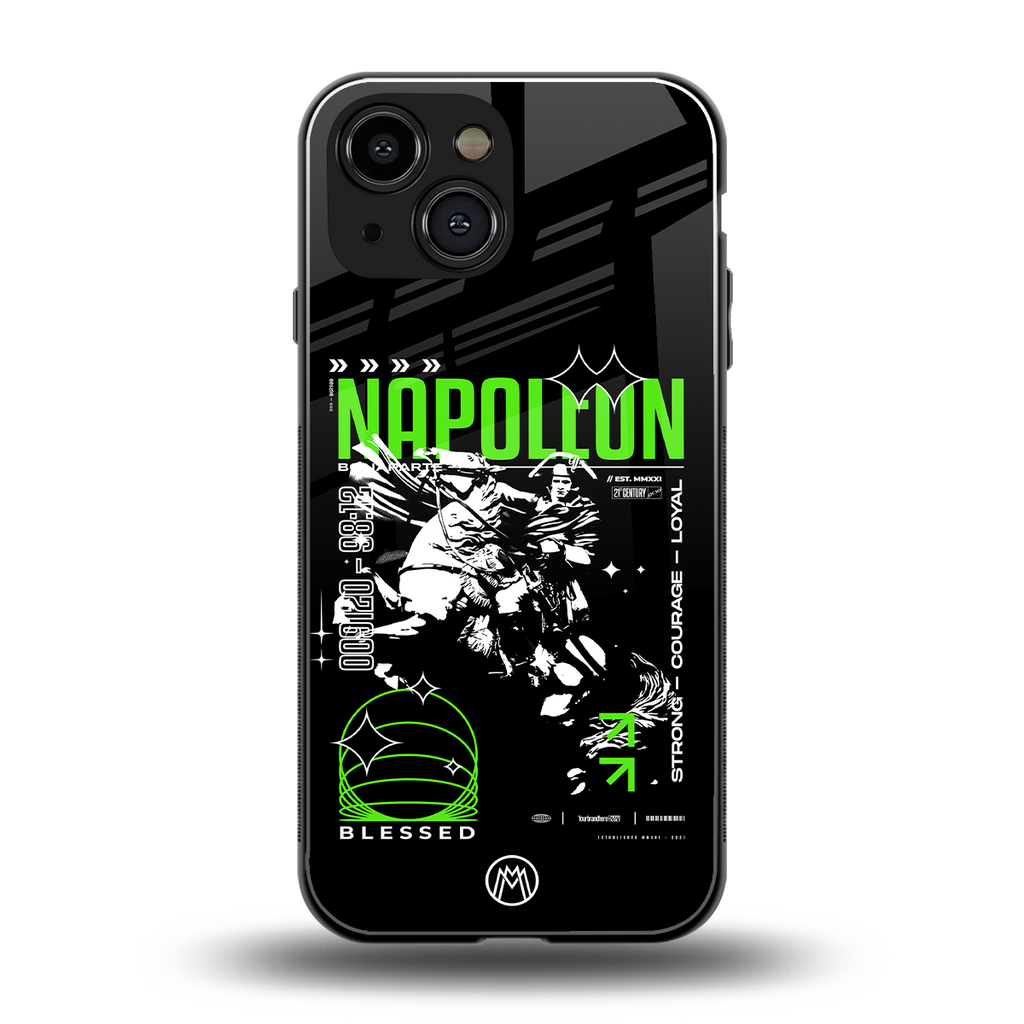 napoleon back phone cover | glass case for iphone 13 mini