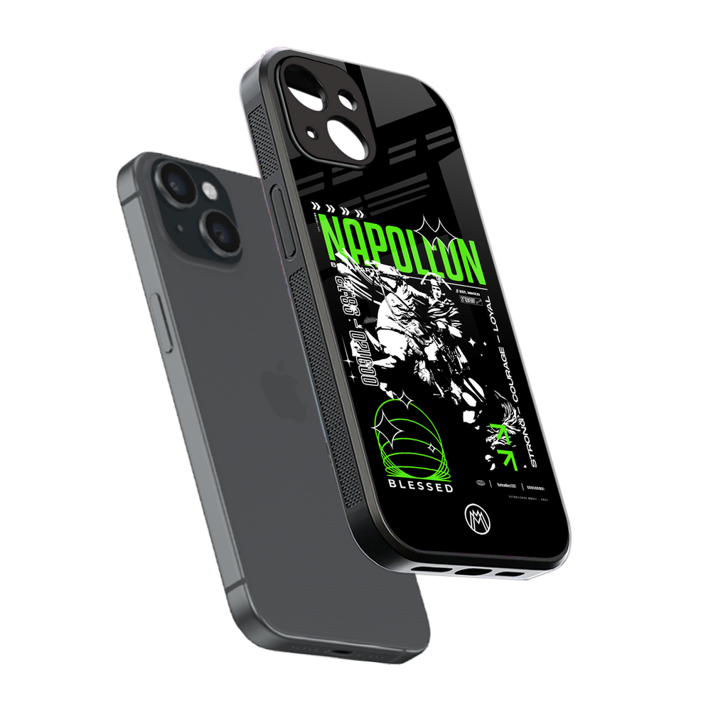 napoleon back phone cover | glass case for iphone 13 mini