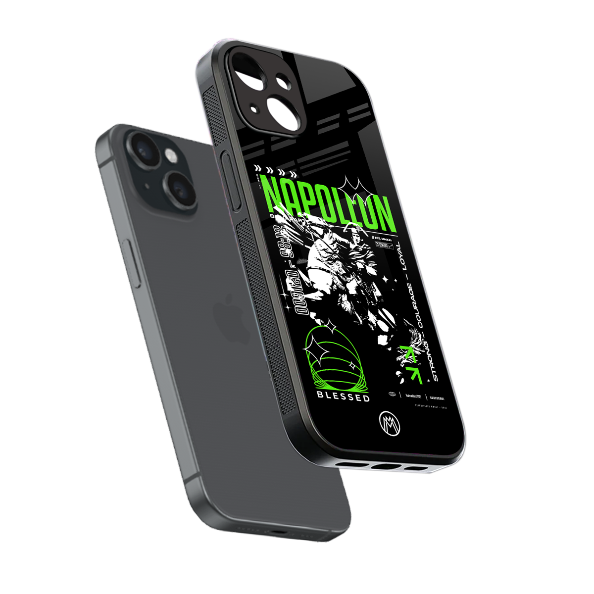 napoleon back phone cover | glass case for iphone 13 mini