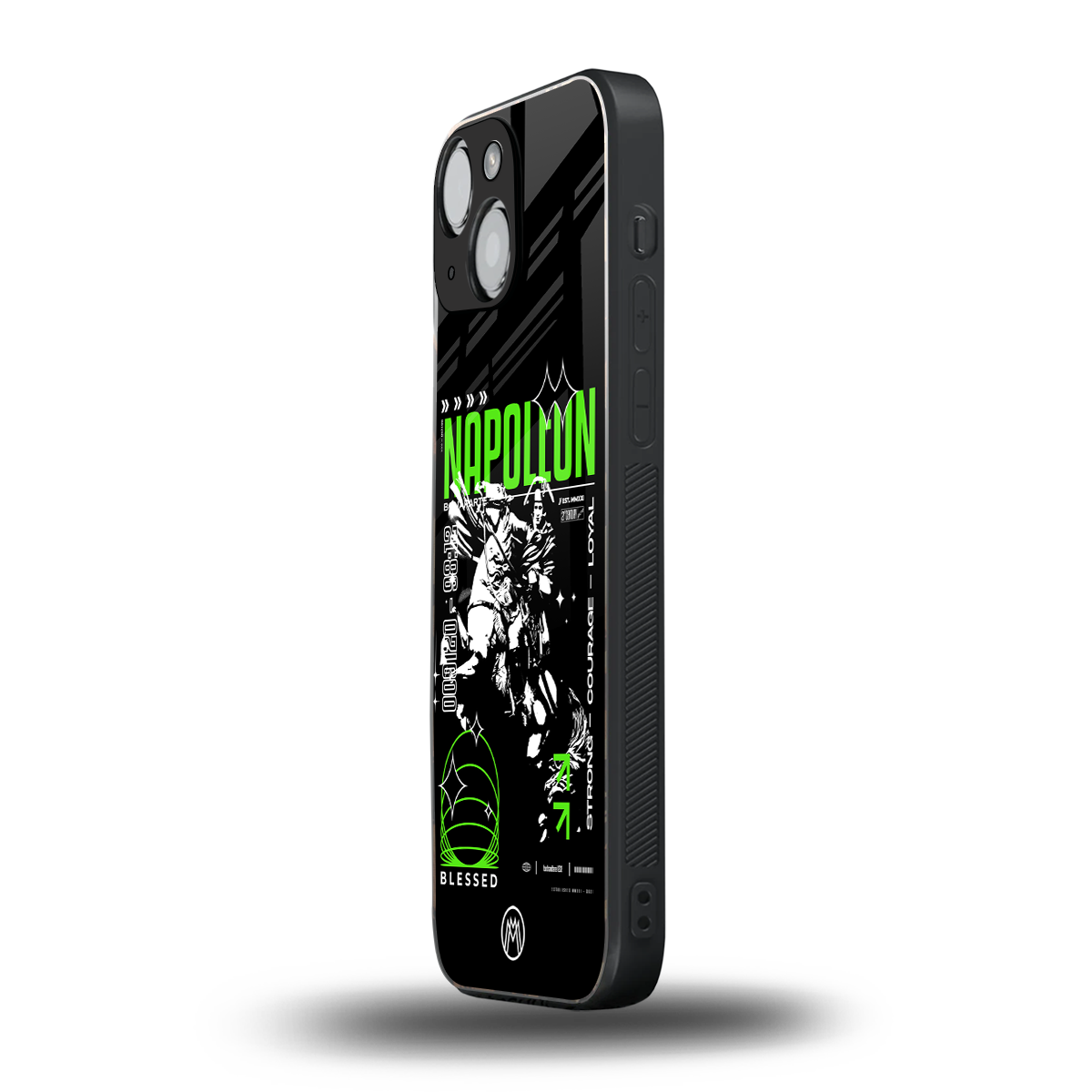 napoleon back phone cover | glass case for iphone 13 mini