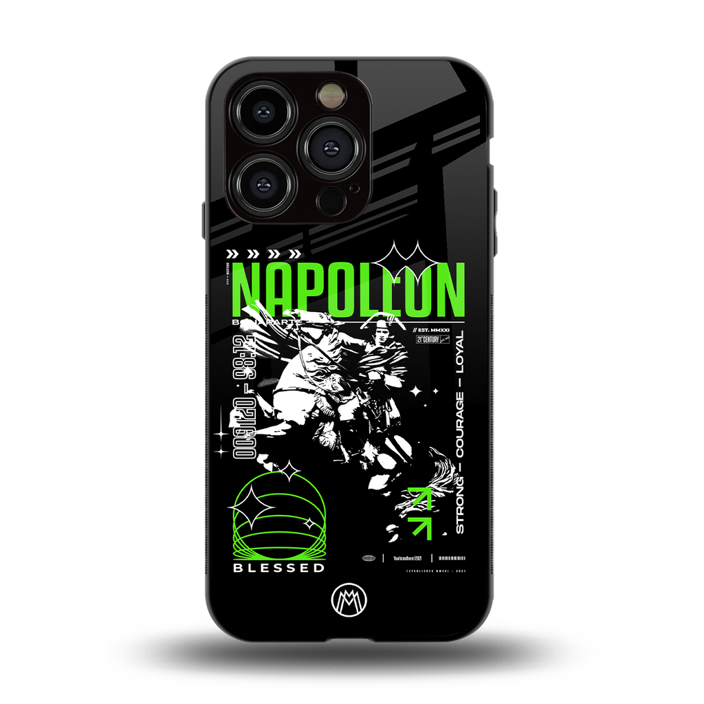napoleon back phone cover | glass case for iphone 13 pro