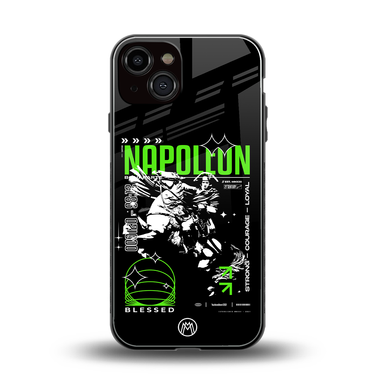 napoleon back phone cover | glass case for iphone 13