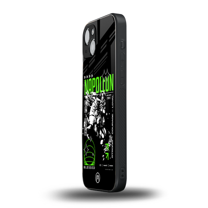 napoleon back phone cover | glass case for iphone 14 plus