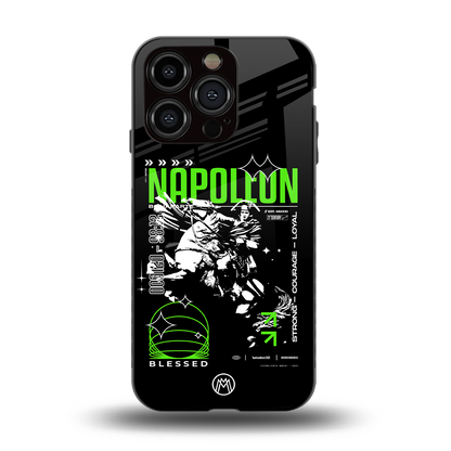 napoleon back phone cover | glass case for iphone 15 pro