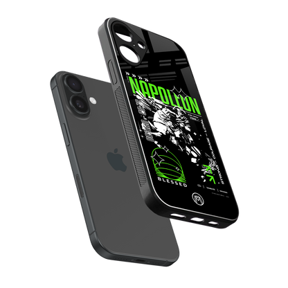 napoleon back phone cover | glass case for iphone 16 plus