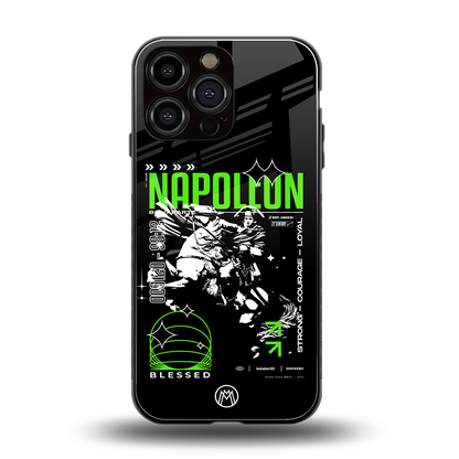 napoleon back phone cover | glass case for iphone 16 pro max