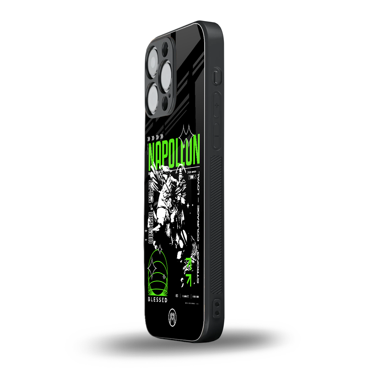 napoleon back phone cover | glass case for iphone 16 pro max