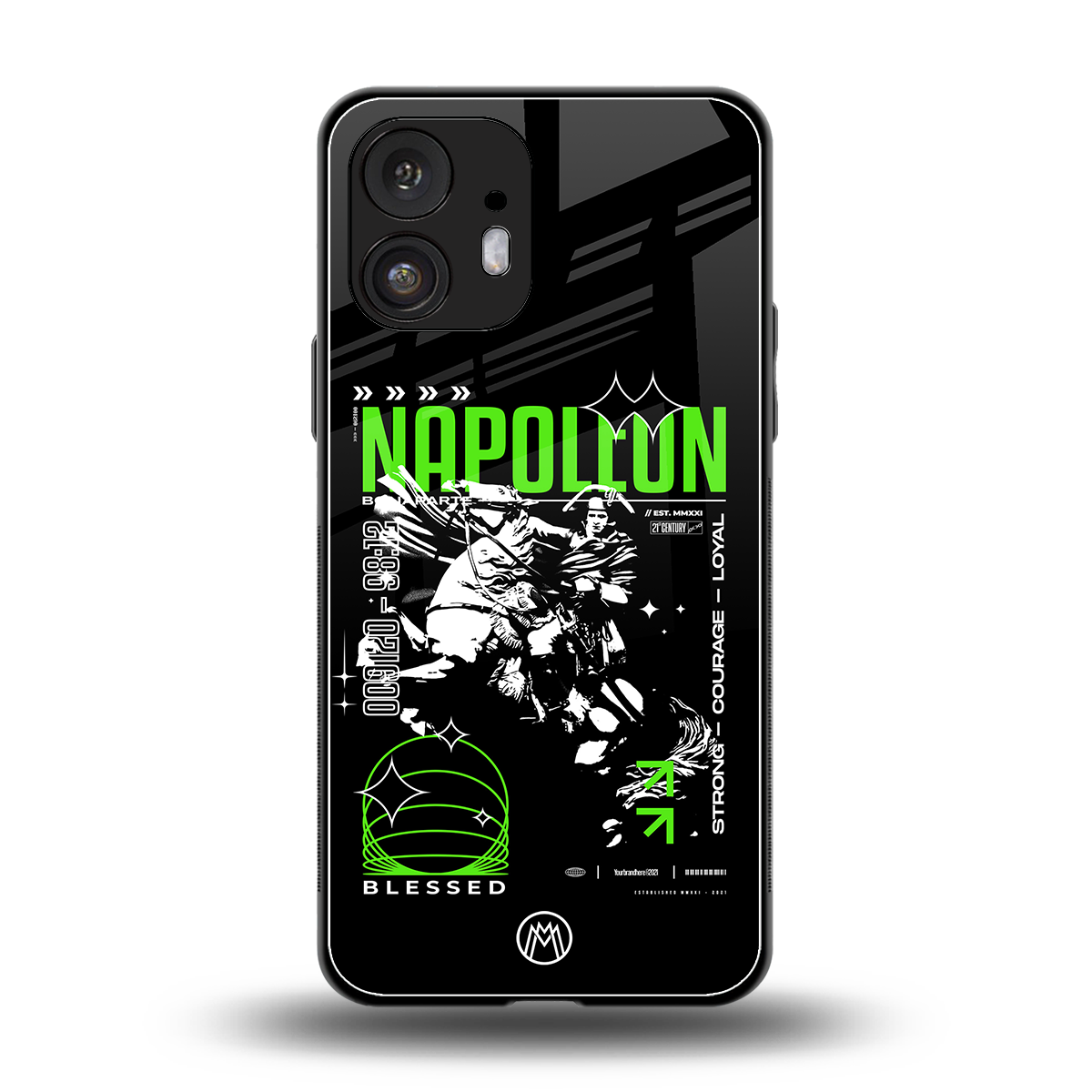 napoleon back phone cover | glass case for nothing phone 2