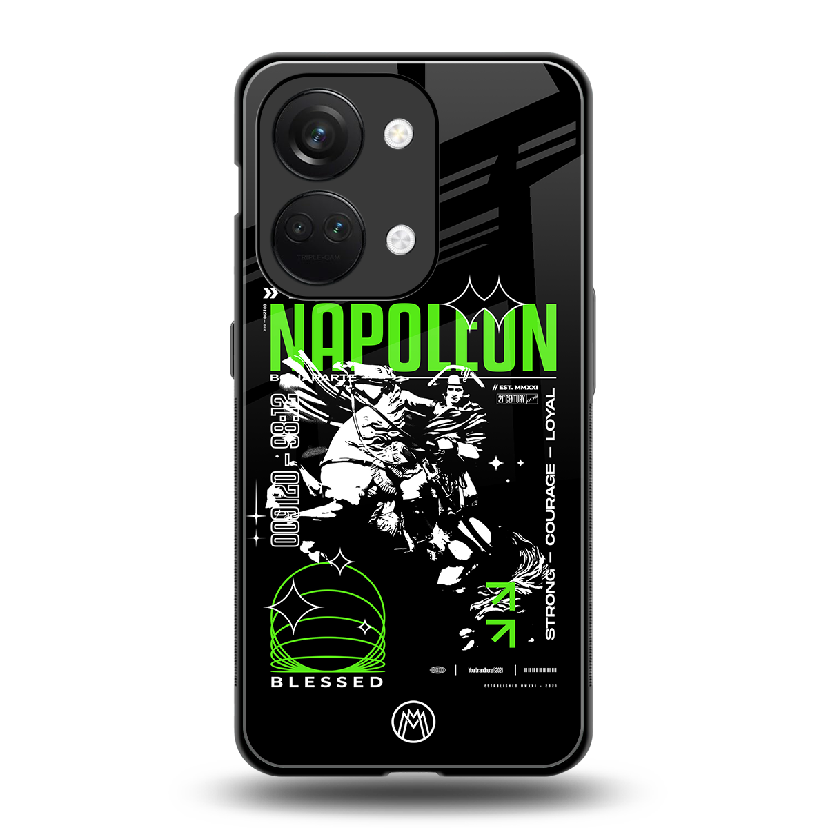 napoleon back phone cover | glass case for oneplus nord 3