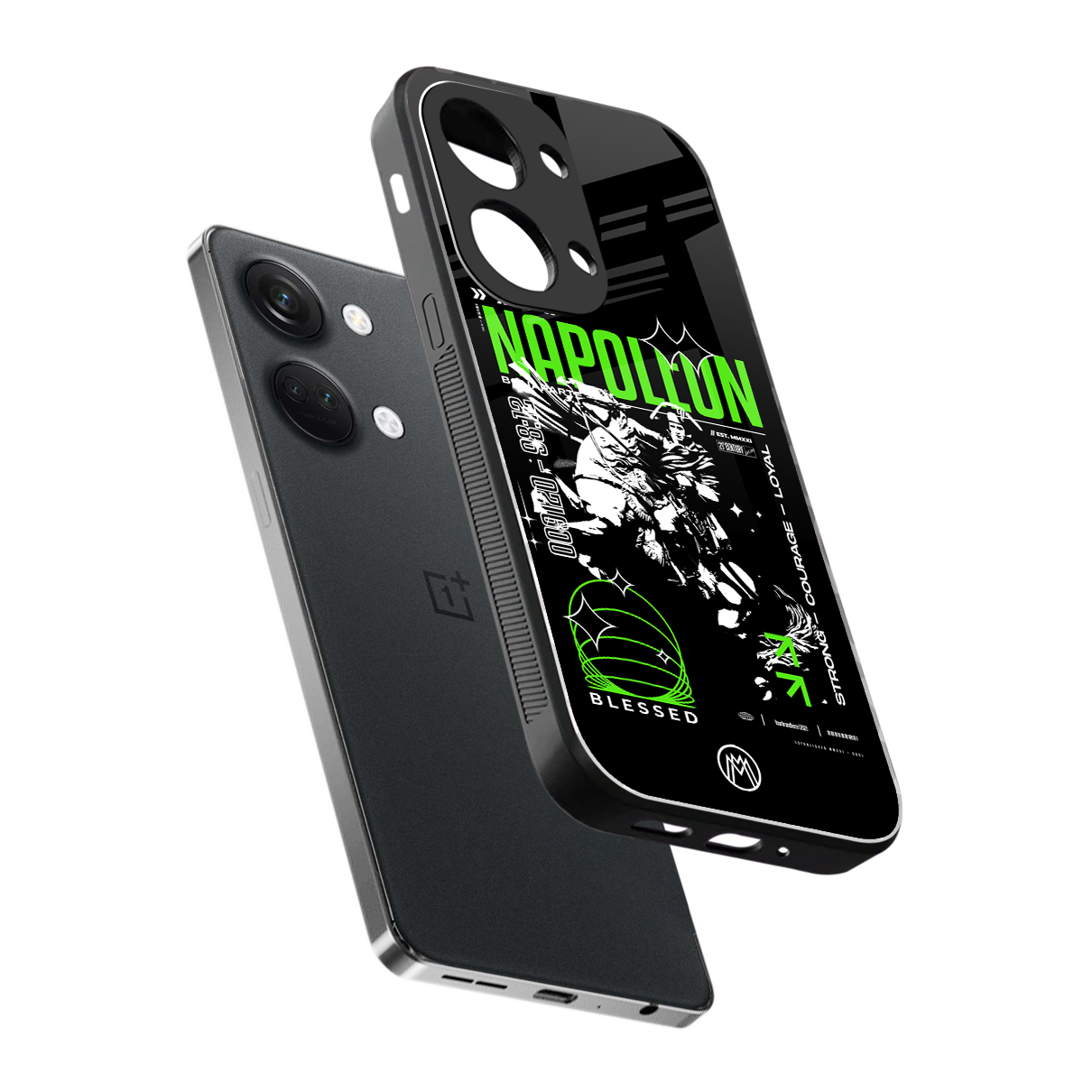 napoleon back phone cover | glass case for oneplus nord 3