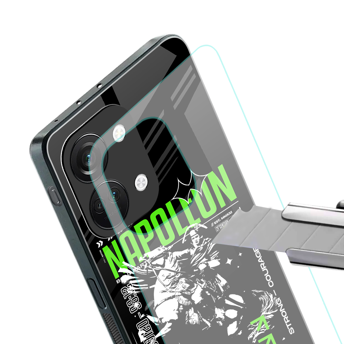napoleon back phone cover | glass case for oneplus nord 3