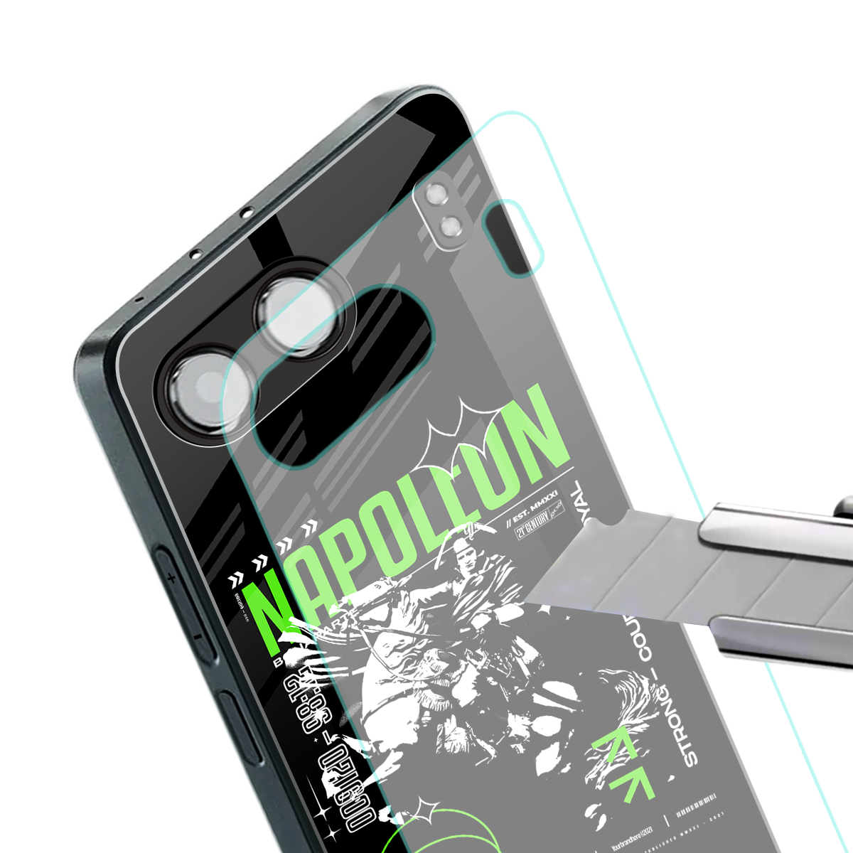 napoleon back phone cover | glass case for oneplus nord 4