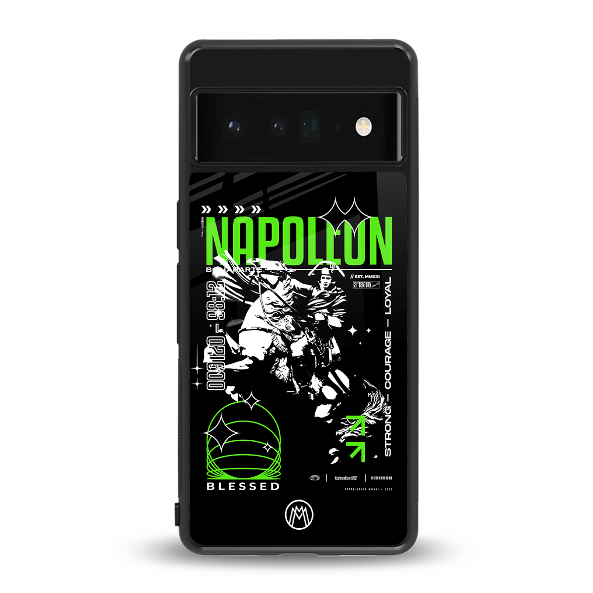 napoleon back phone cover | glass case for google pixel 6 pro