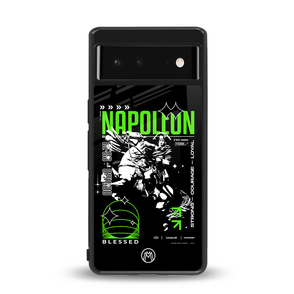 napoleon back phone cover | glass case for google pixel 6